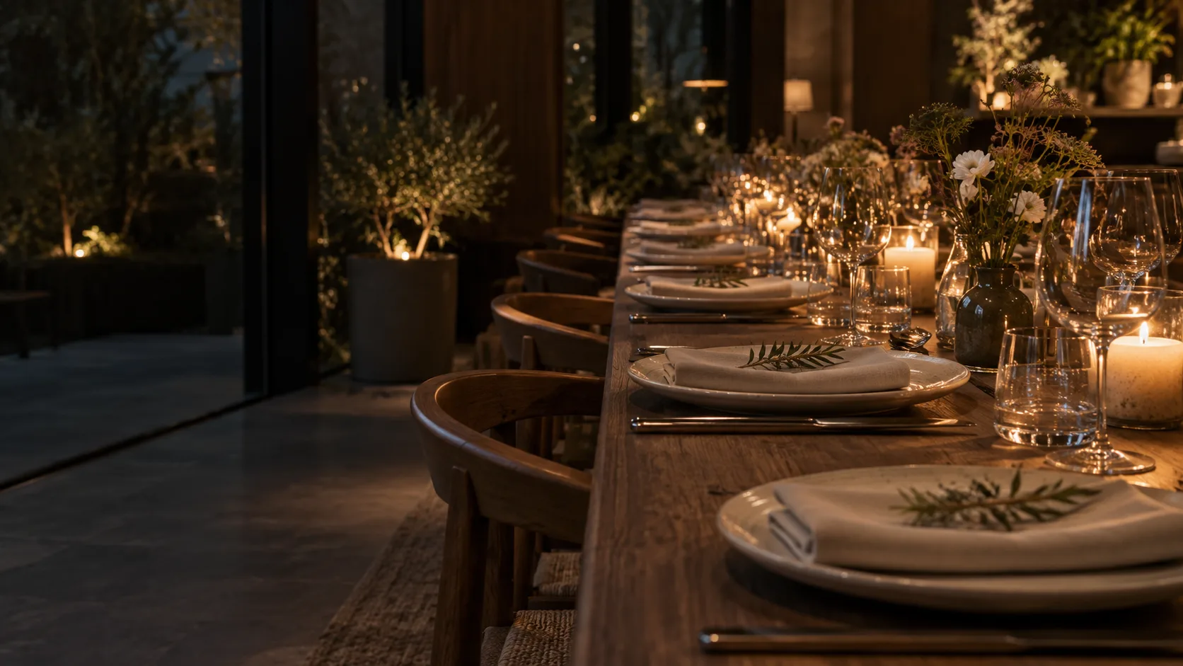 A table set for an evening together